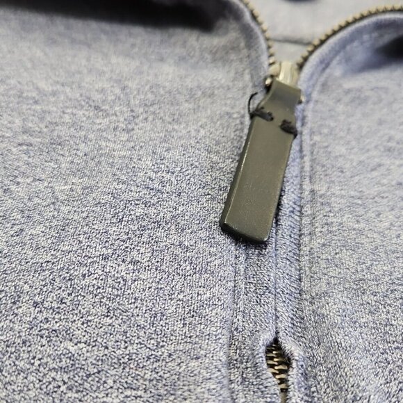 Banana Republic Men's Luxury Touch Long Sleeve Polo Sz M Silver Gray RT $90 EUC - Picture 4 of 15